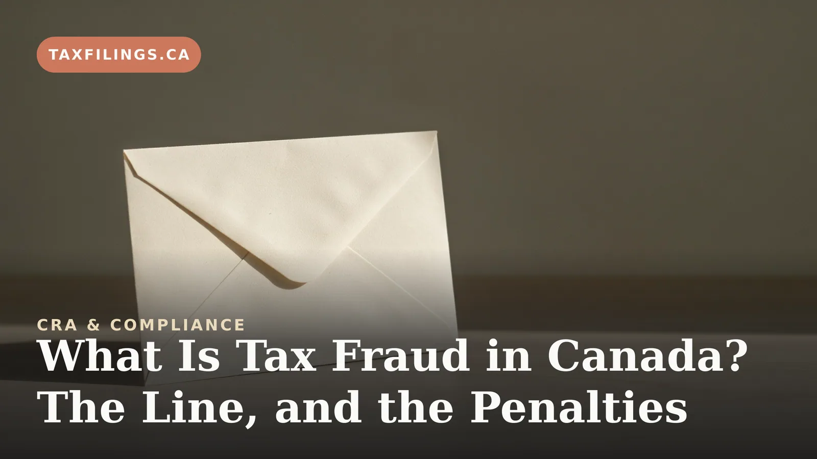 What Is Tax Fraud in Canada? The Line, and the Penalties